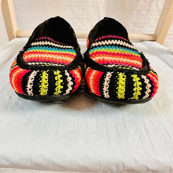 The Sak Striped Smoking Slipper Driving Flat Shoe Size 10 - Picture 4 of 9